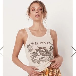 Love Potion Organic Ribbed Singlet